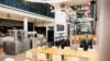 Buffet, viele Tische