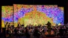 Orchester, Leinwand in bunten Farben