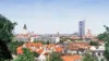 Panorama von Leipzig