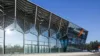 Ein Gebäude der Nürnberg Messe ist zu sehen.